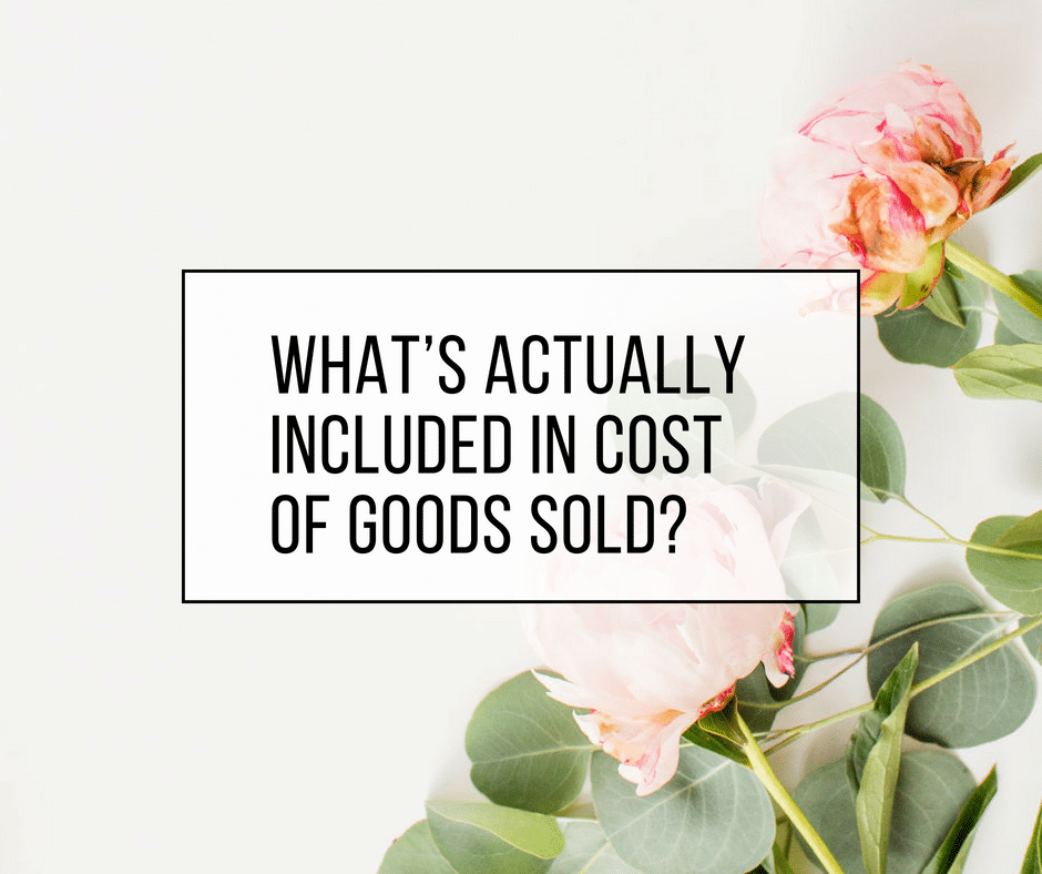 What Is Included In Cost Of Goods