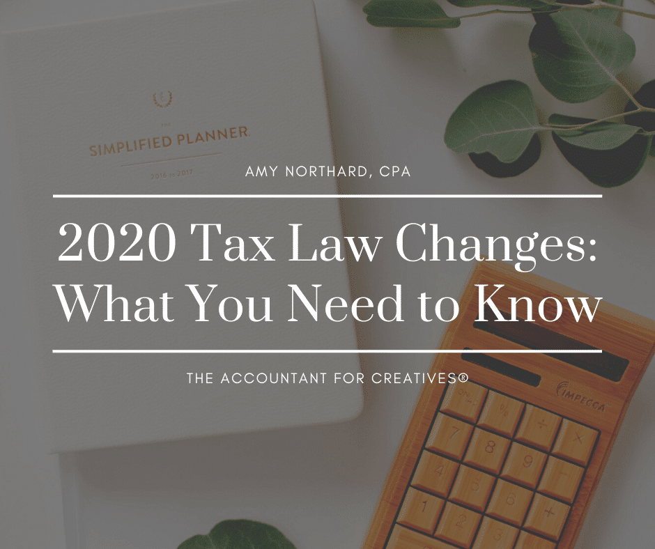 2020 tax changes
